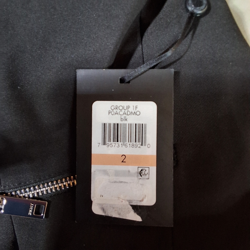 NWT CALVIN KLEIN TEXTURED FLY A WAY JACKET ZIP POCKETS - Picture 9 of 9